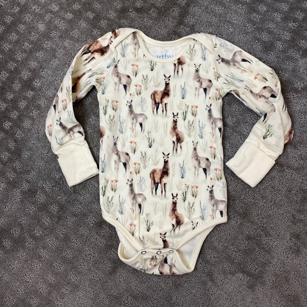EUC Earthy Co Llama Bodysuit (18-24 Mths)